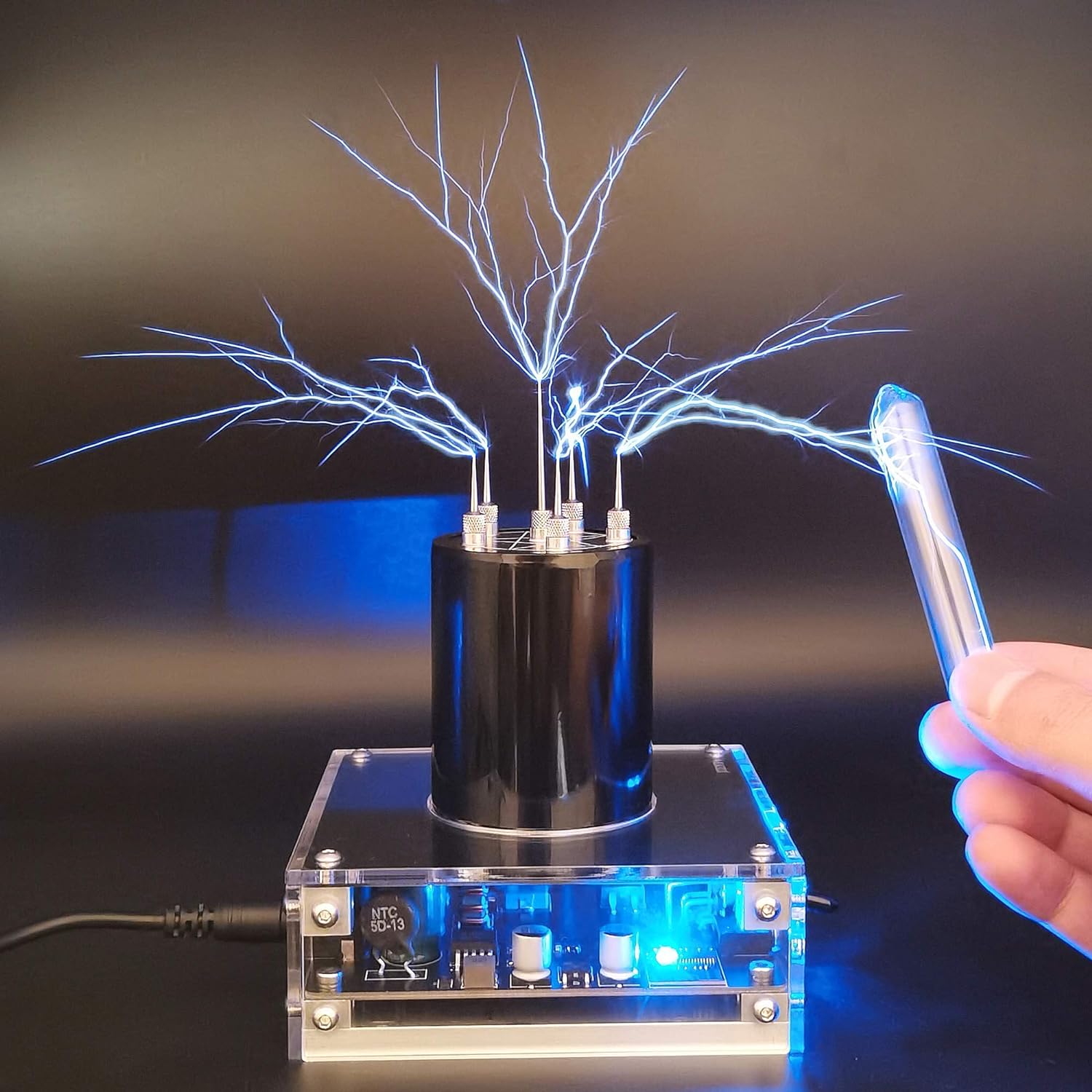 JZENT Bluetooth Music Tesla Coil SSTC Desktop Toy: The Plasma Symphony on Your Desk
